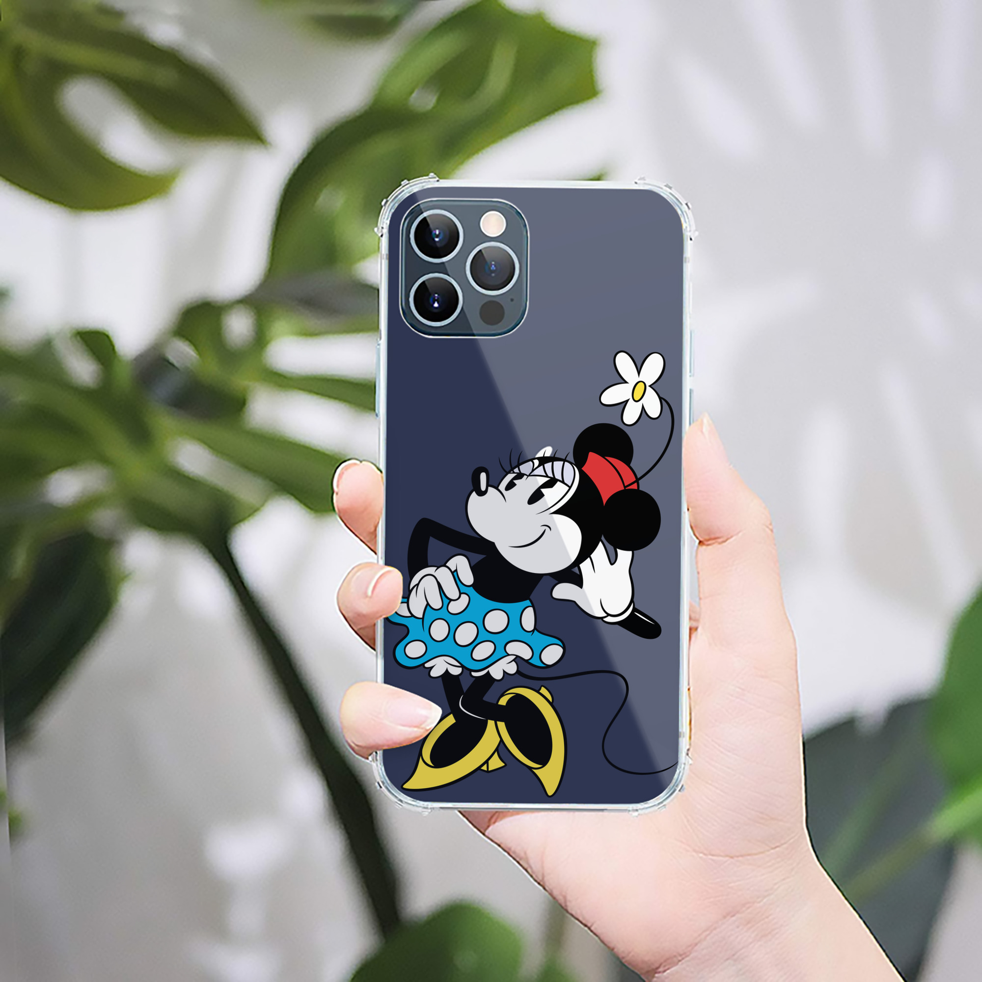 （画像用） ミッキーマウス Mickey Mouse 【iPhone 12シリーズ対応】透明スマホケース（クリアソフトケース）